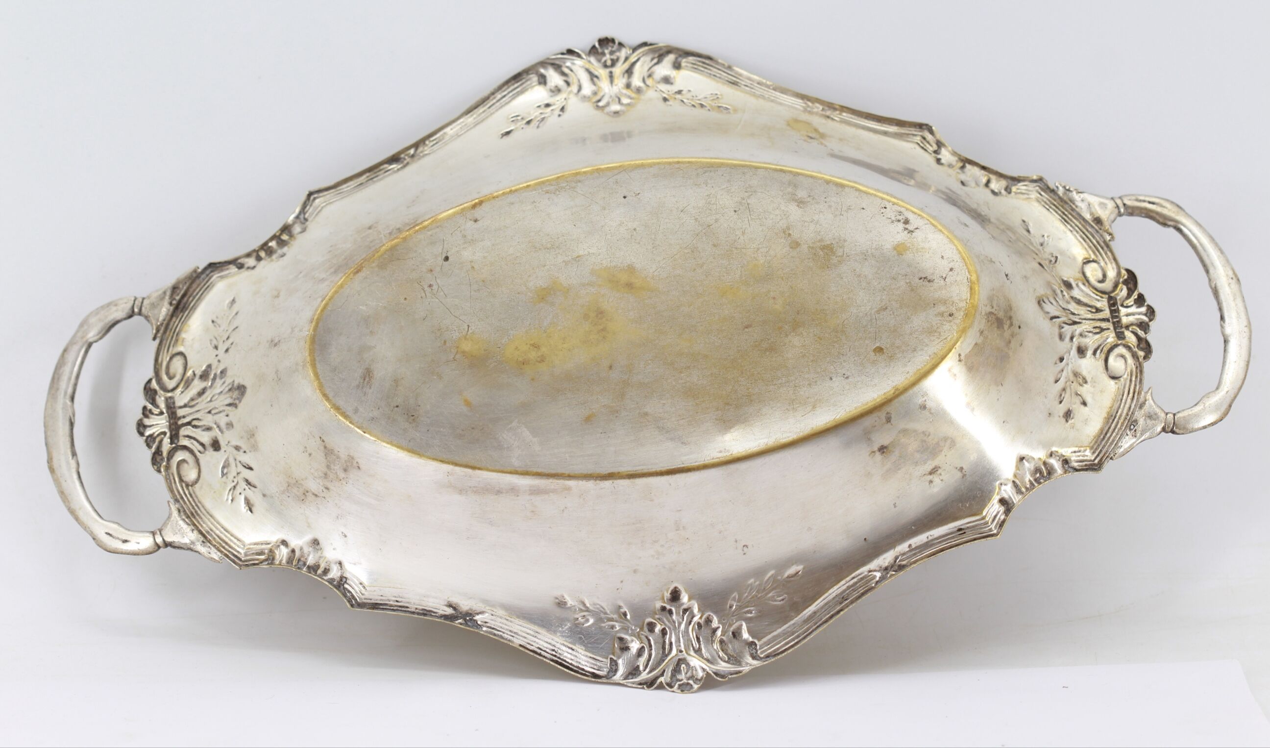 Antique metal dish
