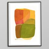 Original acrylic painting on paper