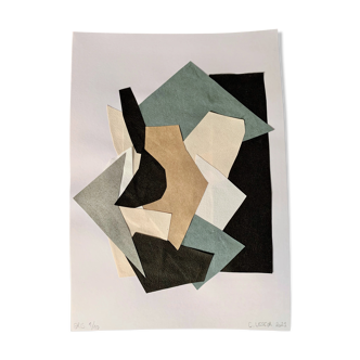 Signed collage - gris series