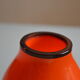 Vase vintage glass orange mouth blow murano italy