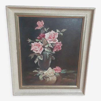 Painting bouquet of roses