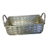 silver-plated bread basket