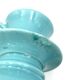 Blue tea cups stack vase, italy 1980s