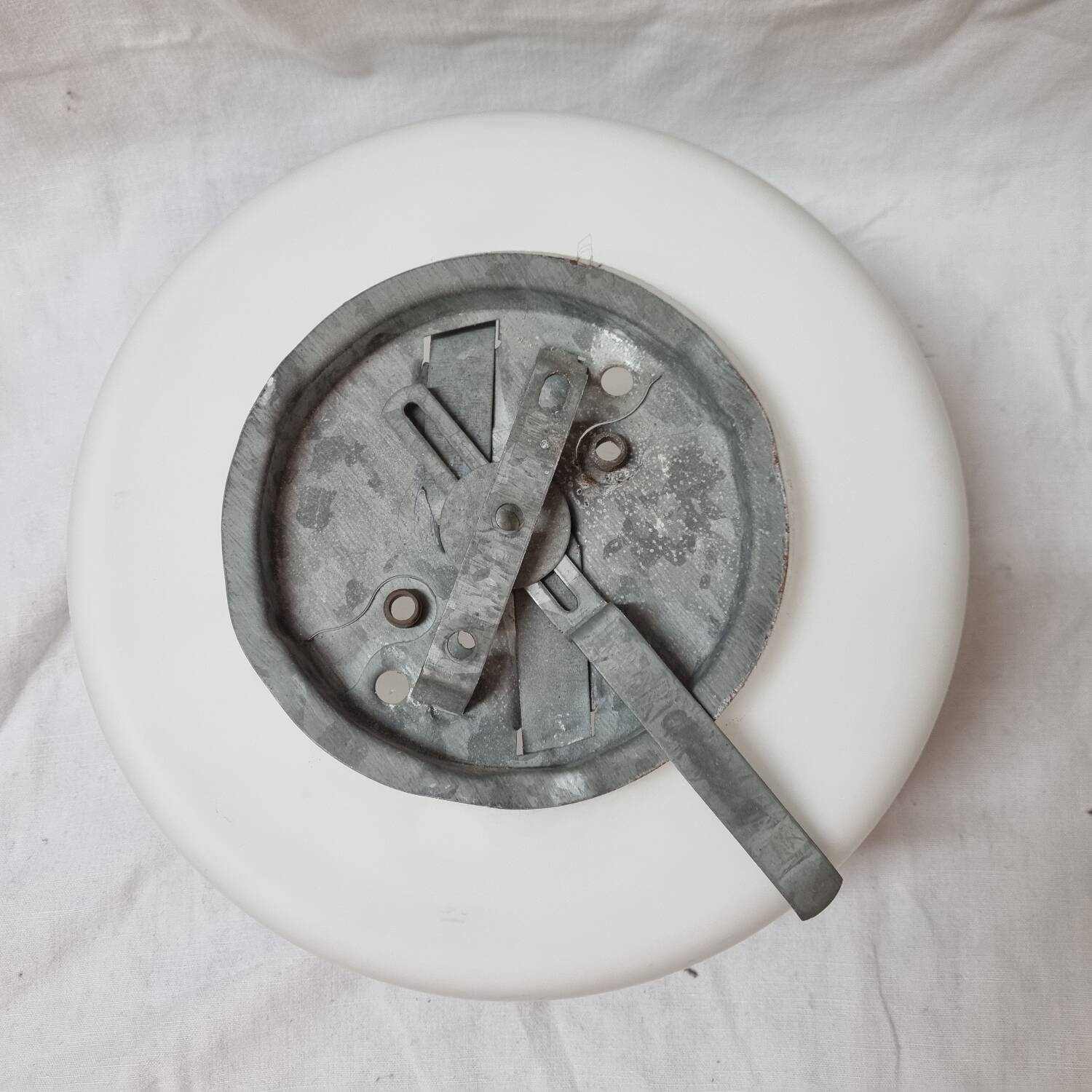 White opaline ceiling light 1940/50