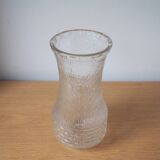 1960S MCM Patterned Pressed Glass Vase
