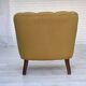 Années 1960, paire de fauteuils danois, laine d'ameublement verte, pieds en frêne.