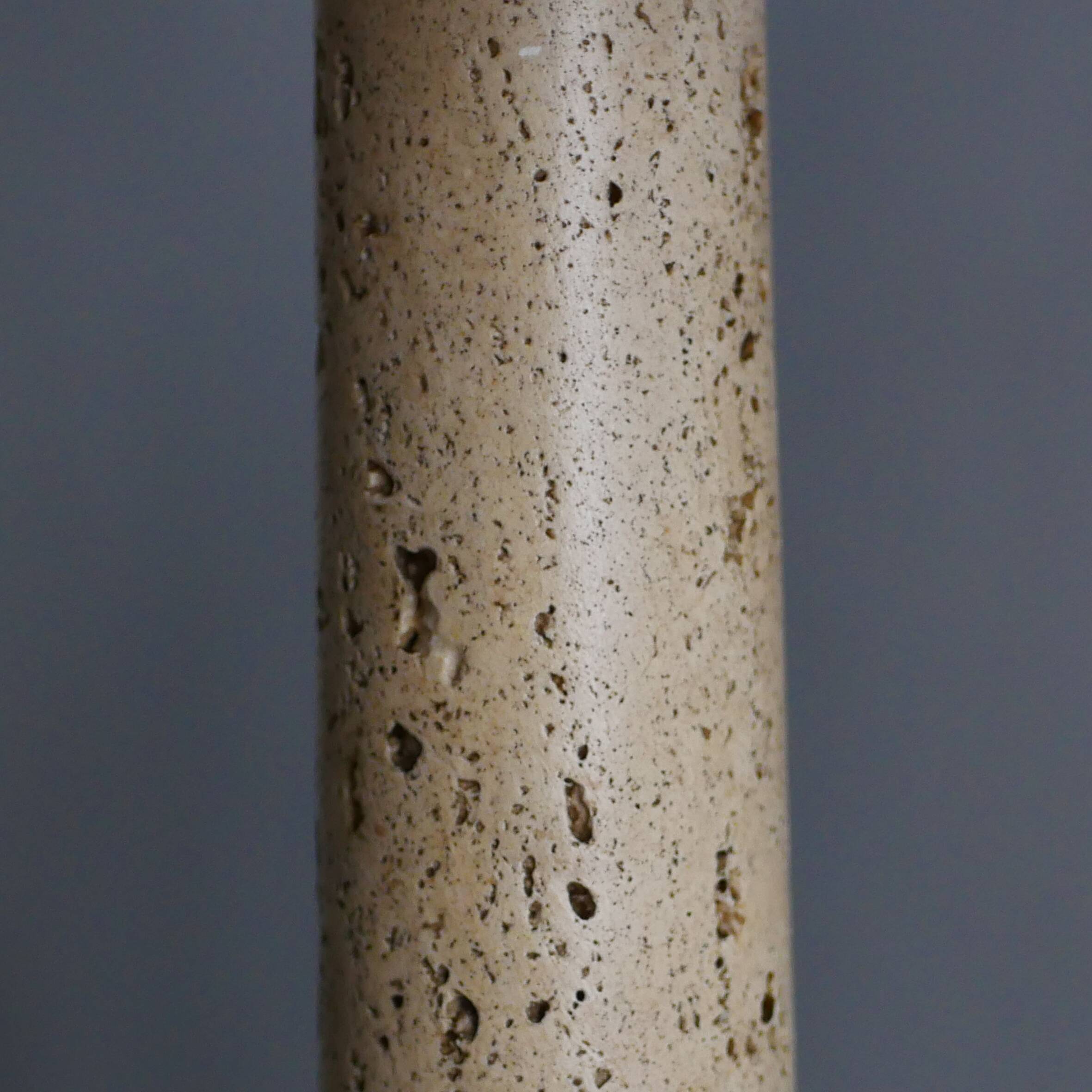 Large table lamp in travertine - Attributed to Mannelli production