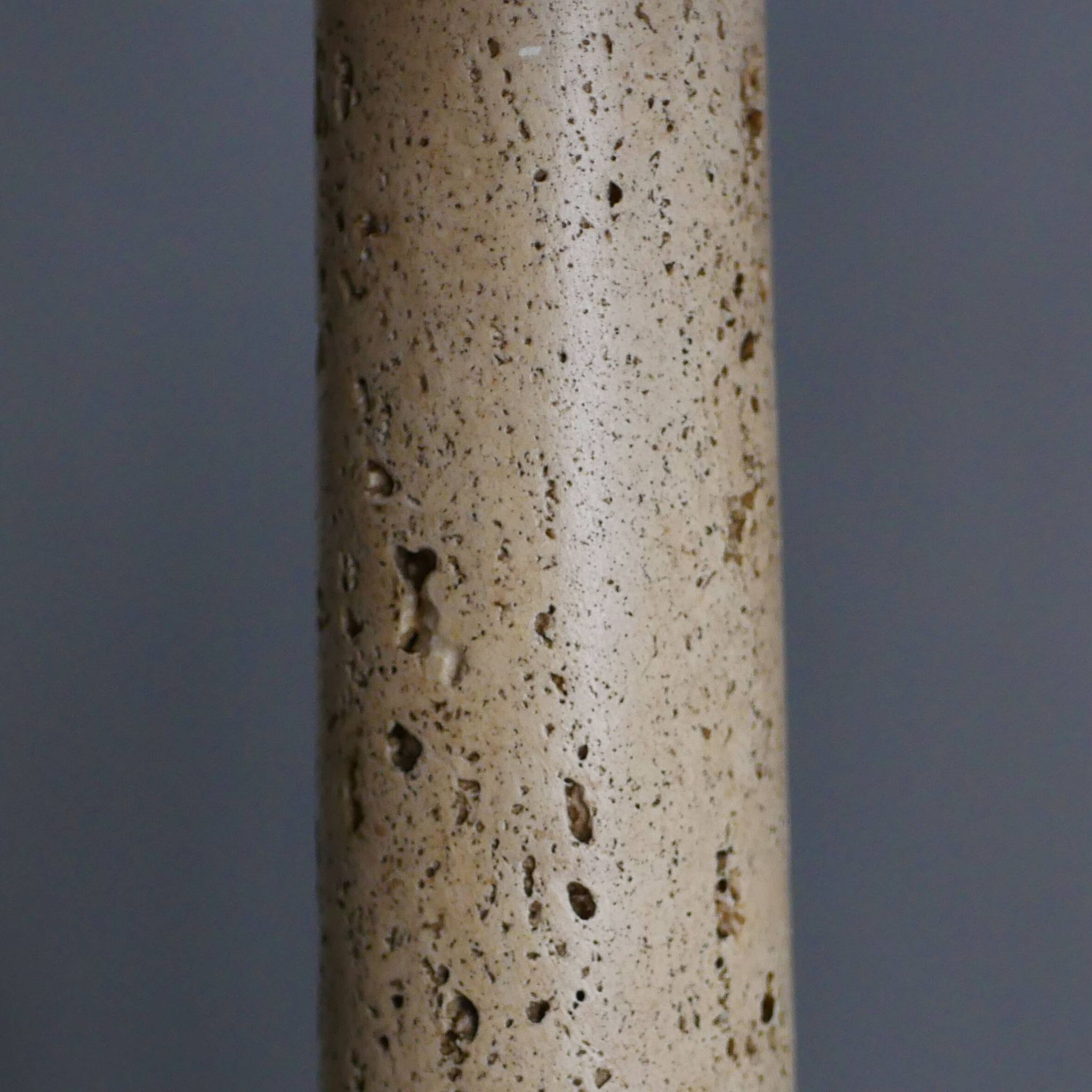 Large table lamp in travertine - Attributed to Mannelli production