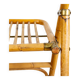 4 folding chairs in bamboo, rattan and brass, Italy, 1970
