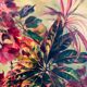 Huile sur panneau, Nature morte aux fleurs exotiques