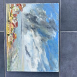Seaside Hamlet Painting