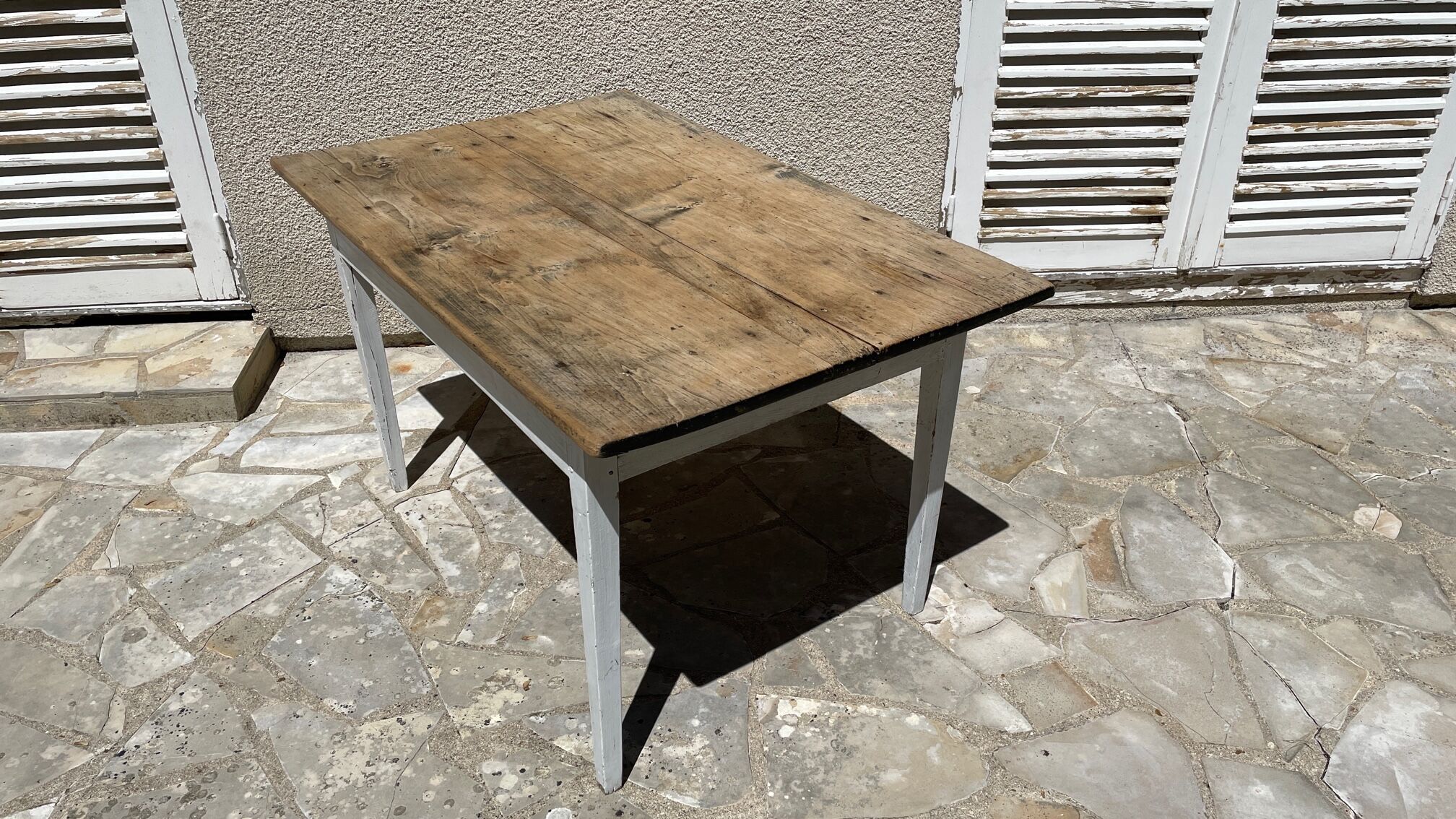 Vintage farm table orme top
