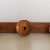 Wooden coat rack 5 hooks early twentieth