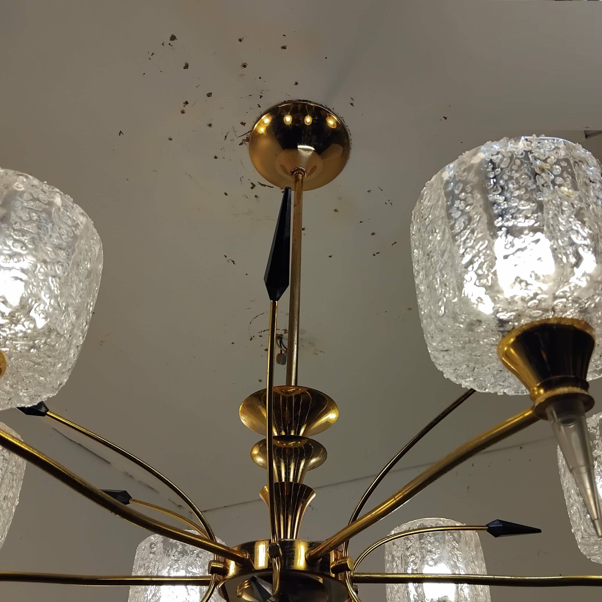 Light fixture from the 40s/50s with 6 arms.