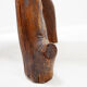 Rustic brutalist tripod stool in wood - Natural shape - 1950s/60s