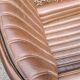 Brown leather office chair 80s