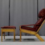 Pair of armchairs and ottoman, 1960