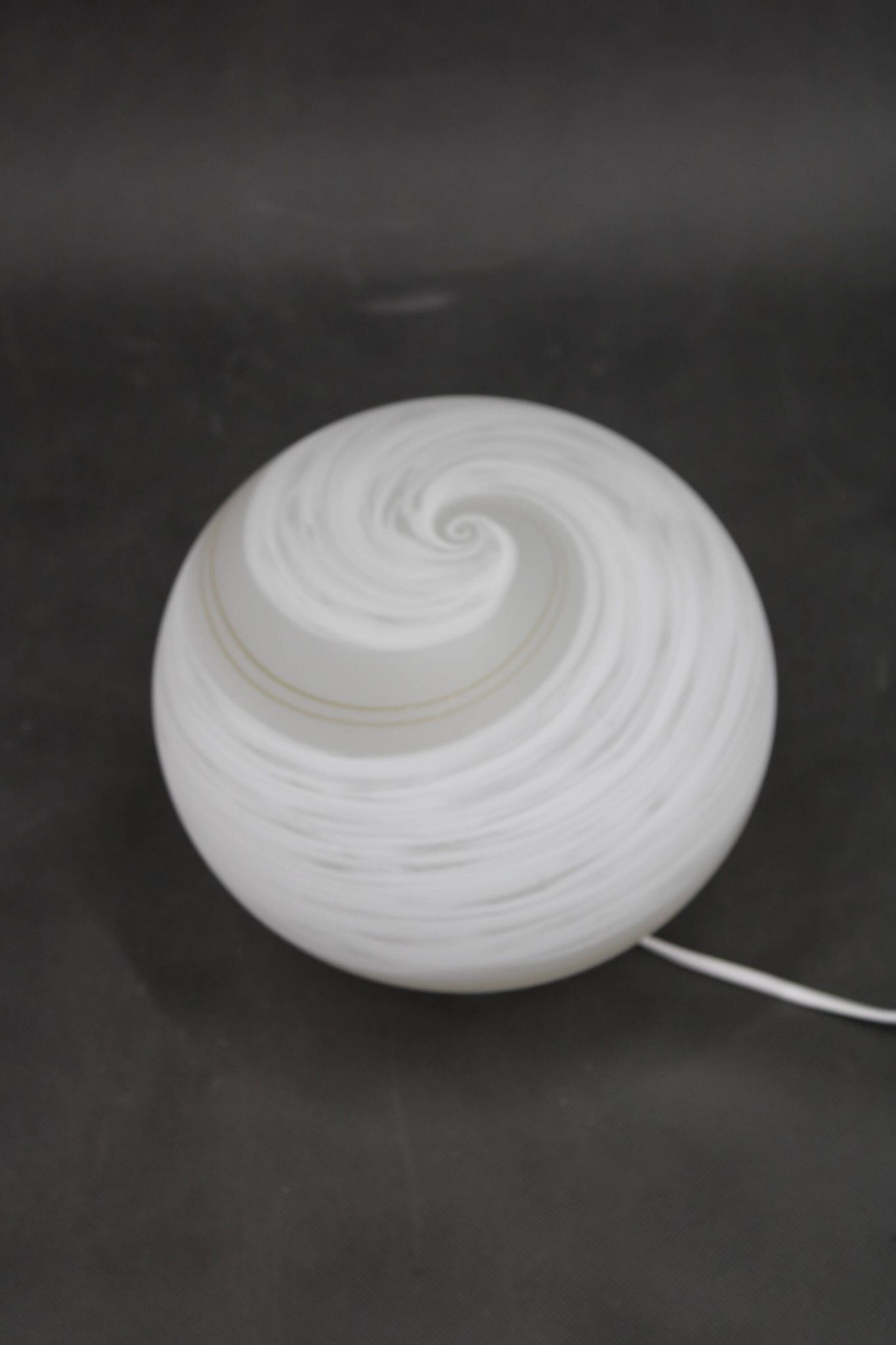 Lampe de table en verre des années 1980, Italie