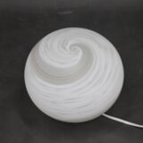 1980s Glass Globe Table Lamp, Italy