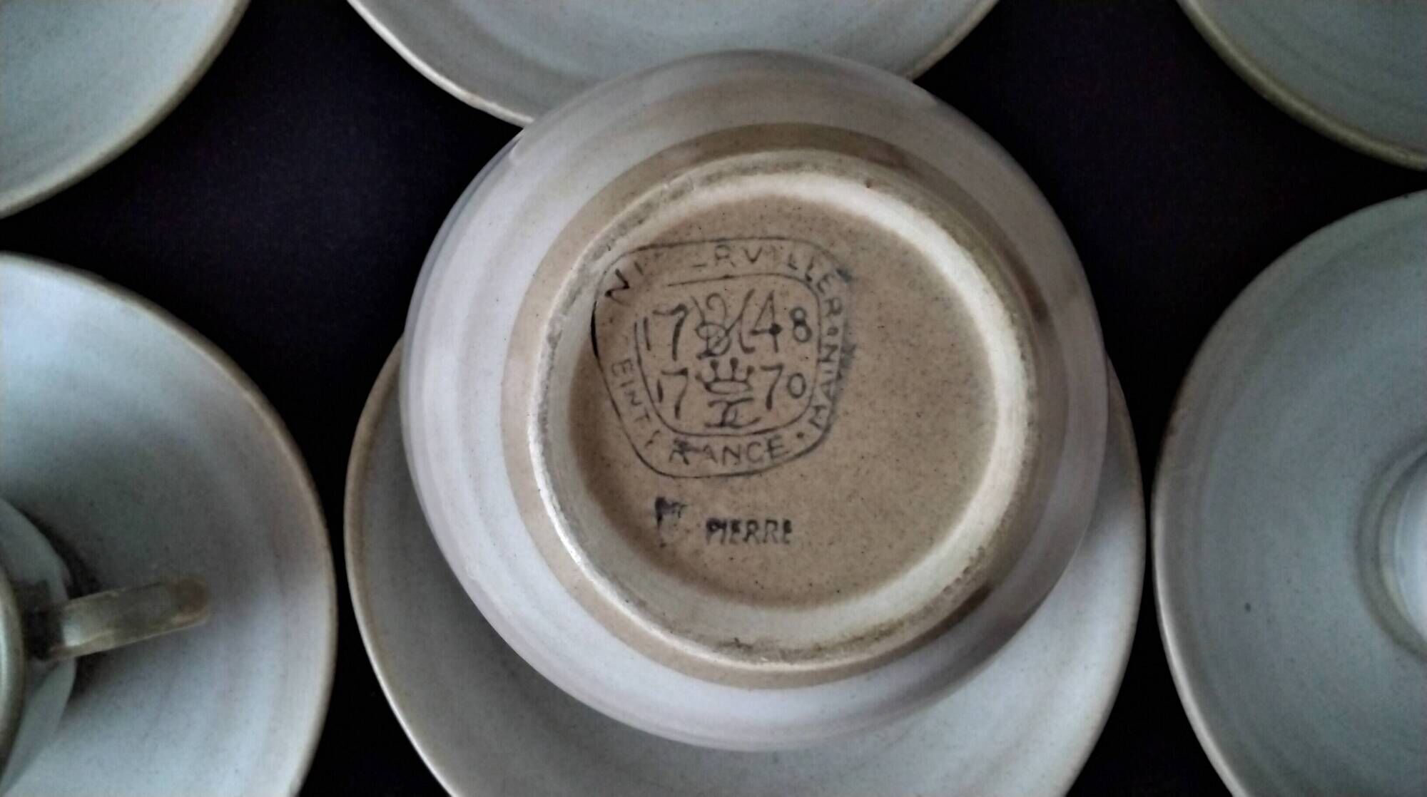 Niderviller stoneware coffee service Model Pierre