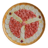 Strawberry and fruit slip tart dish