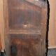 Antique wooden printer's cabinet commode printing desk drawers with locker - craft furniture
