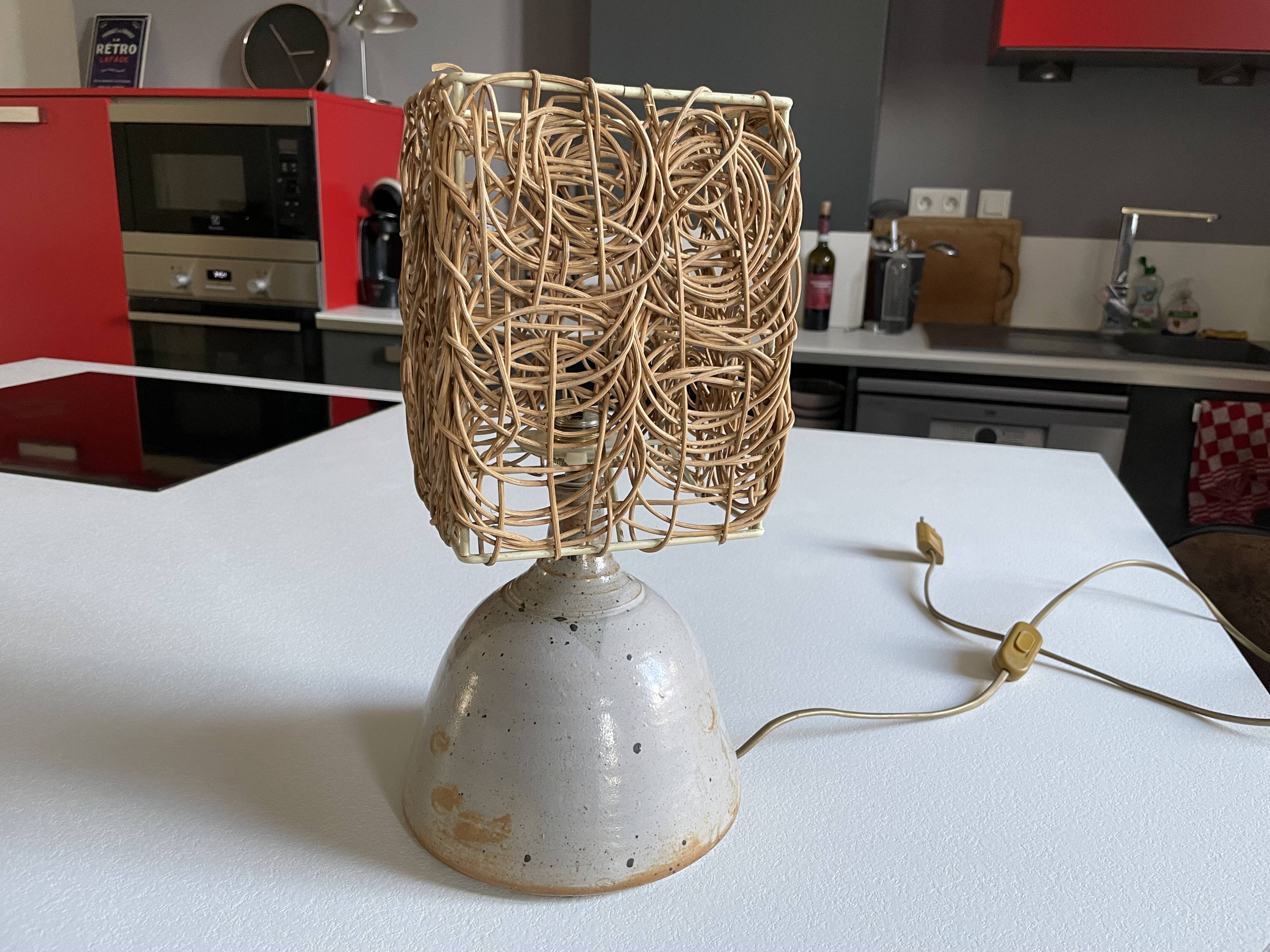 70s ceramic lamp