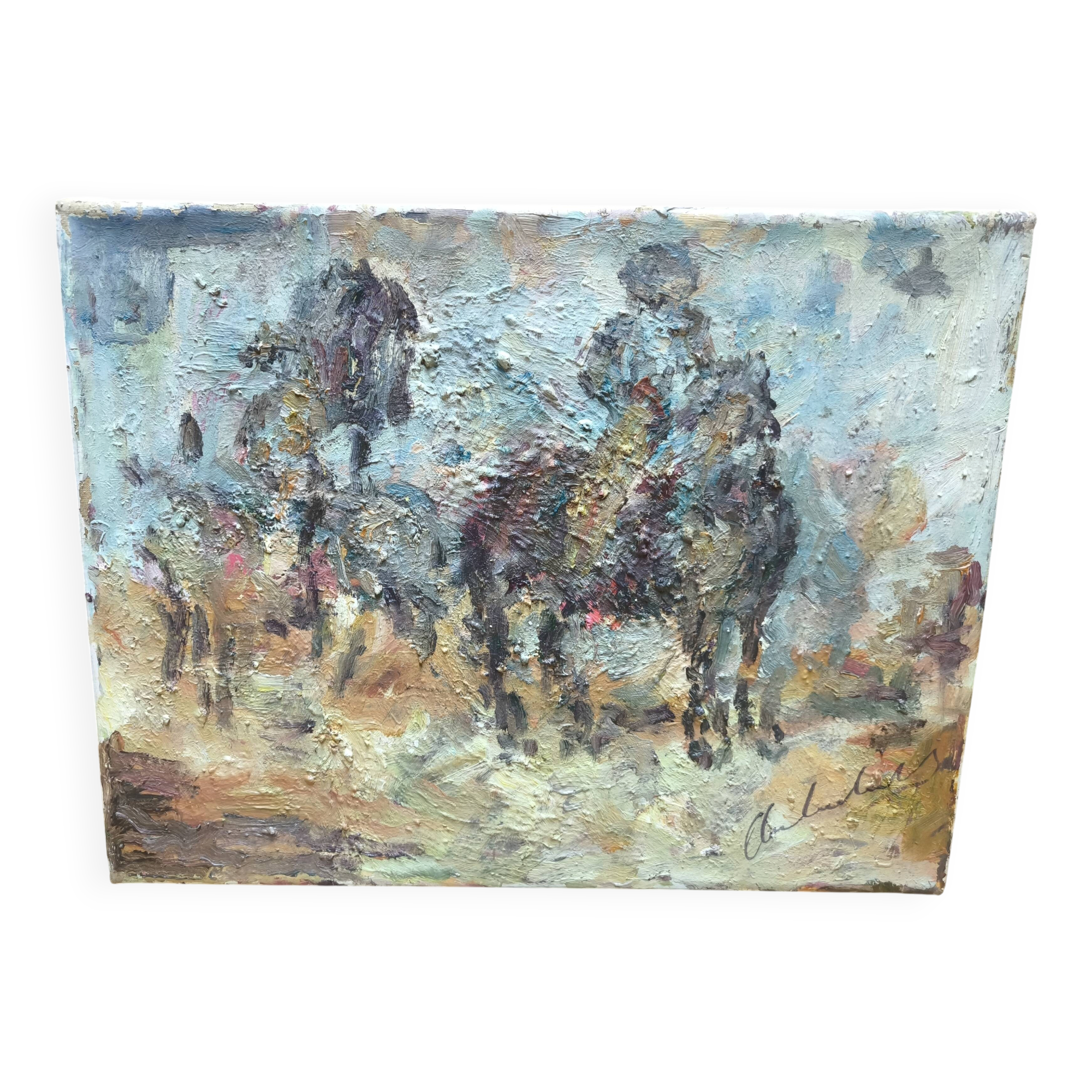 Horses  painting
