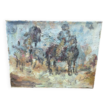 Horses  painting