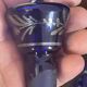 Antique Cobalt Blue Glass Liqueur Set with Applied Silver Decoration – 7