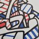 Silkscreen print after Jean Dubuffet, framed, 1970s, 21 x 31 cm