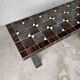 Table basse faïence et fer forgé mid century