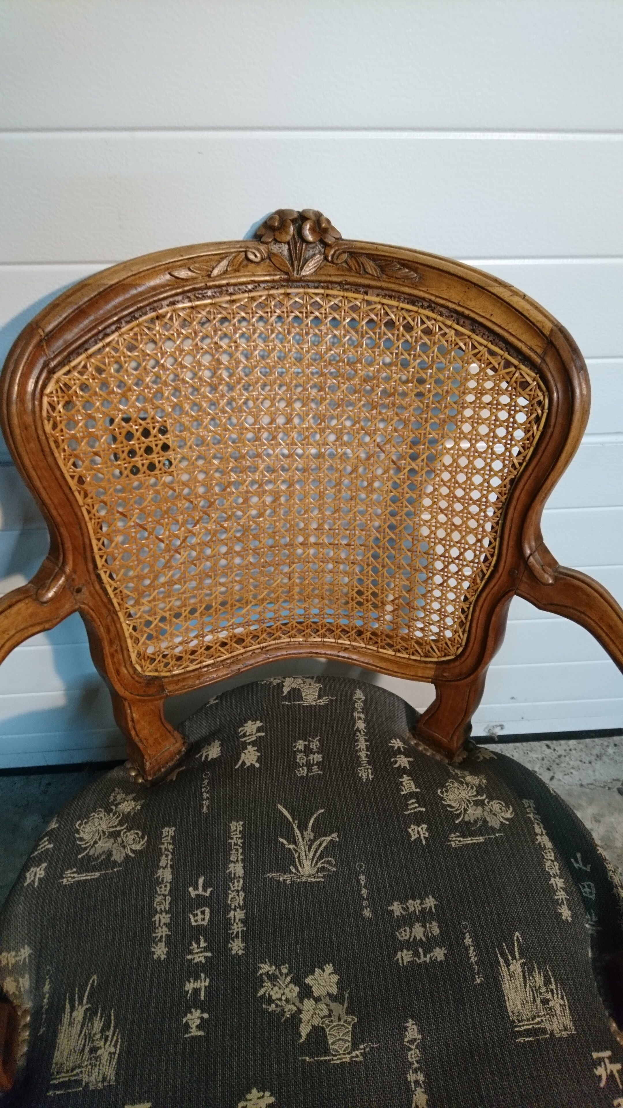 Louis XV period office armchair