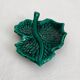 Vallauris green leaf slip bowl