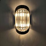 Aplique de pared de cristales. Italia, 1980s.