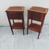 Pair of antique Louis XVI bedside tables