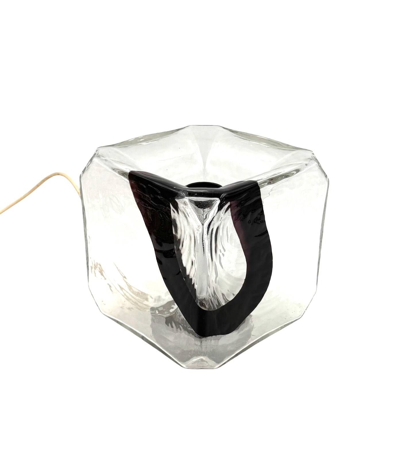 Fratelli Toso, Pair of Murano blown glass lamps, F.lli Toso, Murano Italy 1970s