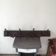 Antique coat rack with hooks