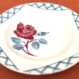 1920s Deep Plate Badonviller France Half-Porcelain