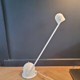 Vintage articulated desk lamp in white lacquer
