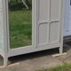 Vintage upholstered Parisian wardrobe
