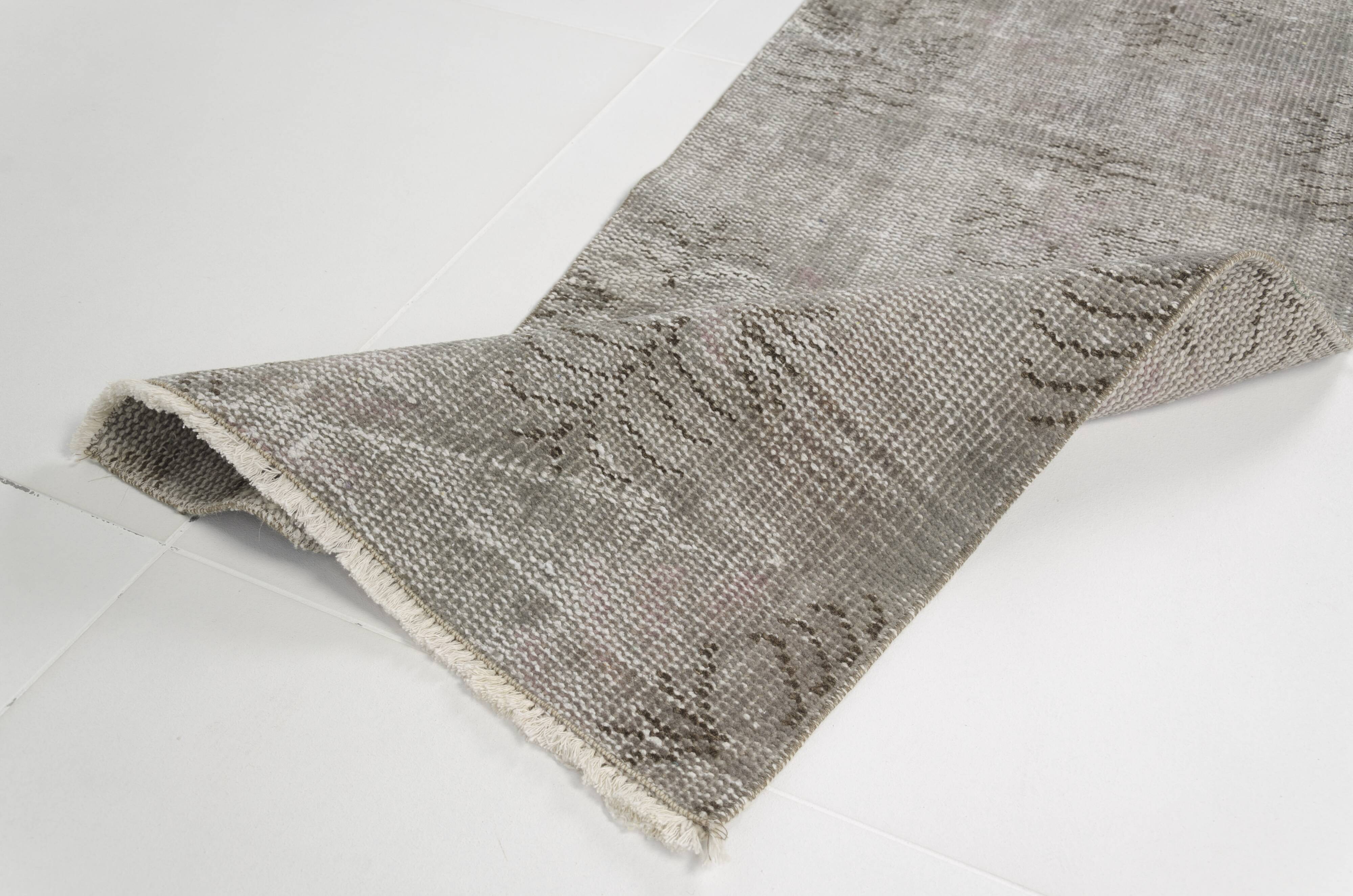 Grey Vintage Oushak Runner