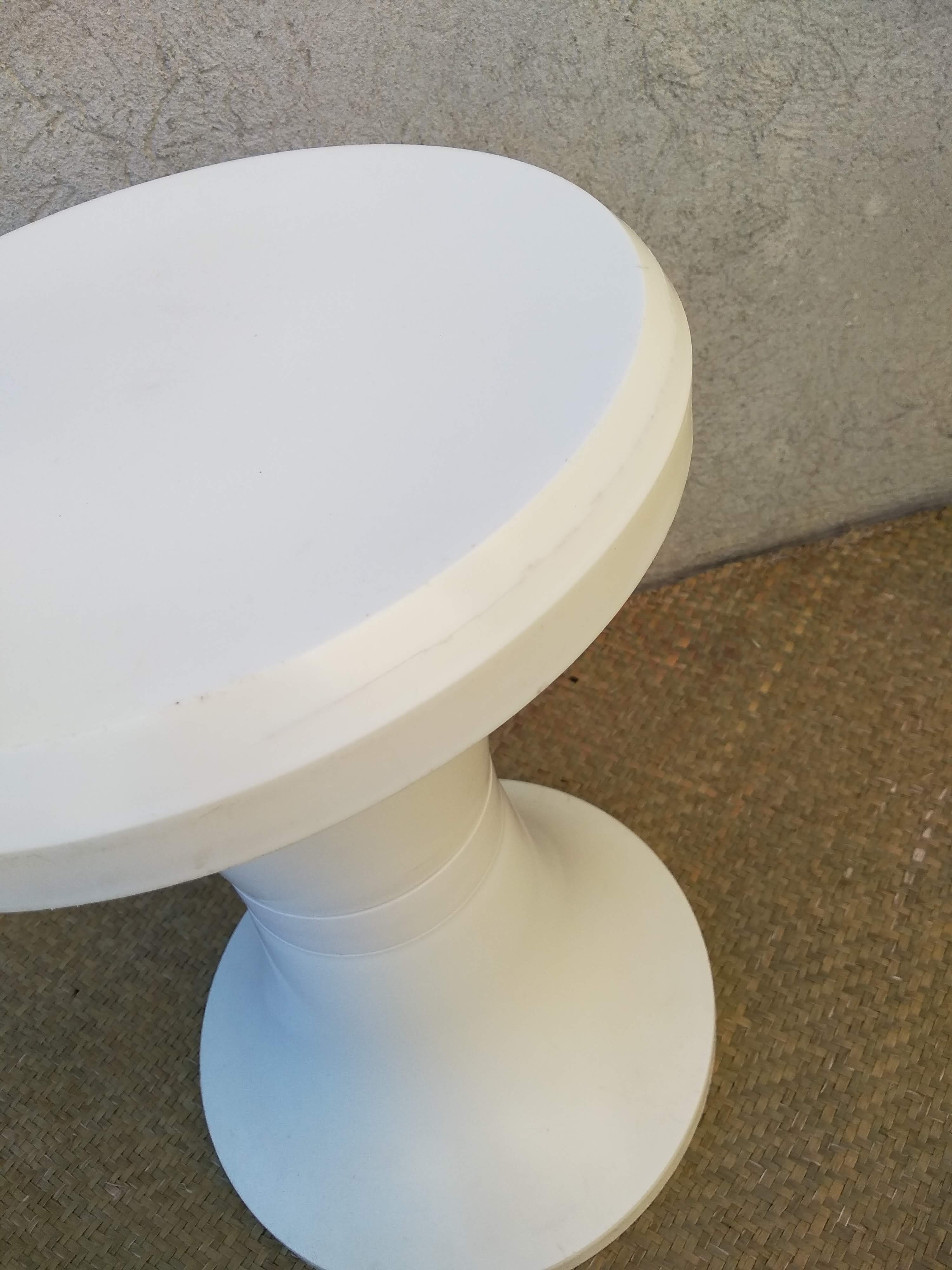Stool Tam Tam diabolo Vintage 70 White