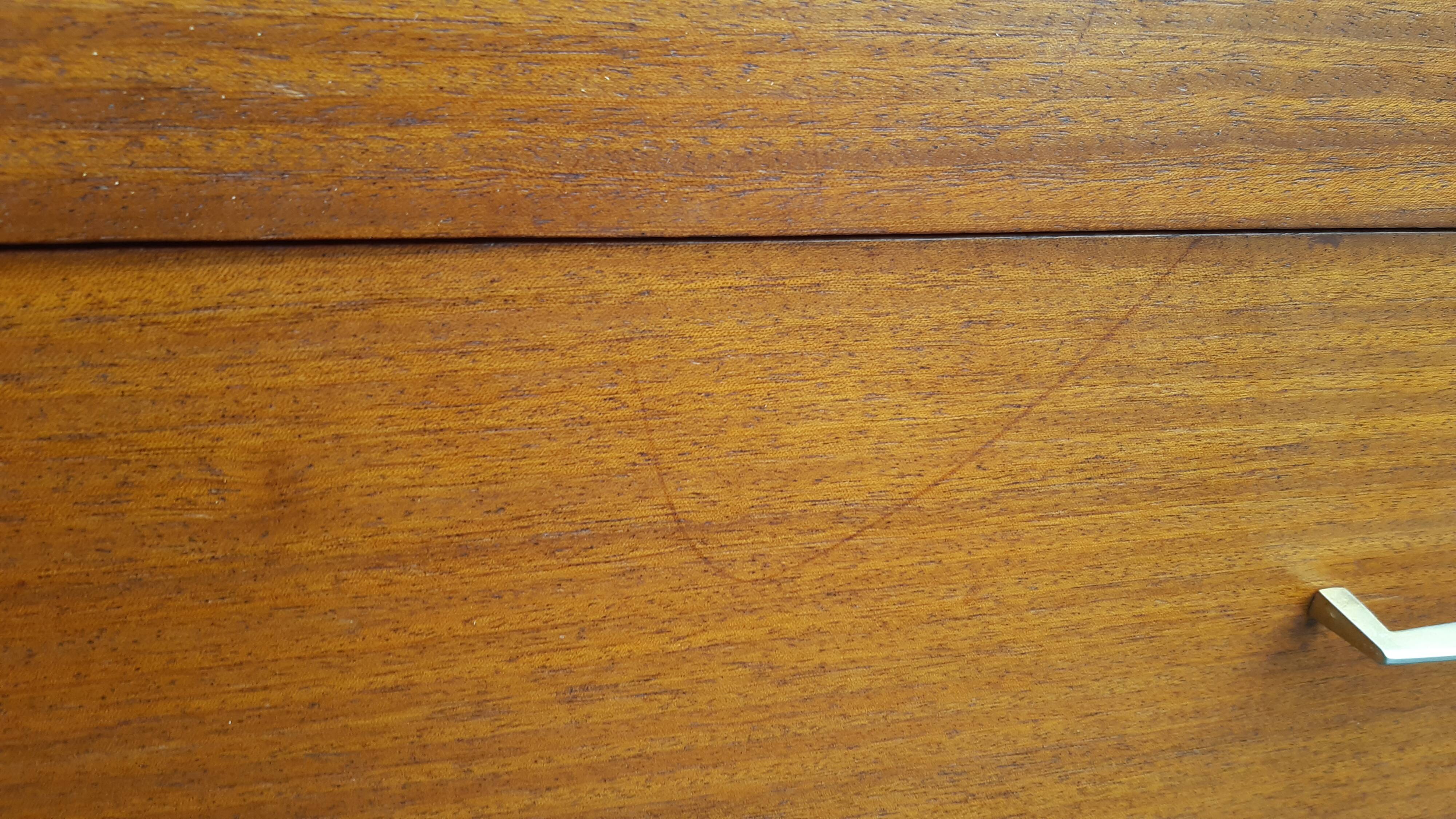 Vintage exotic wood chest of drawers