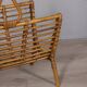 Vintage 1960s Italian design bamboo magazine rack