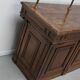 Antique French Oak Shop Counter Cabinet / Shelving Unit, 19th Century