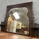 Monumental antique mirror in carved wood – Orientalist / Moorish style – late 19th century