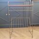 Vintage brass wire side table-magazine rack