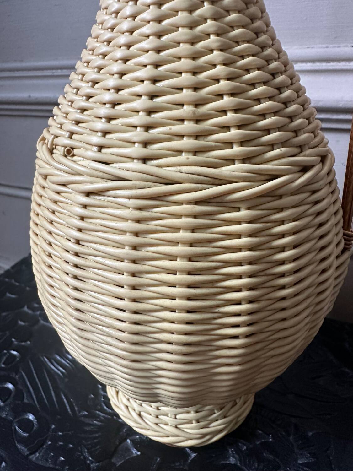 Scoubidou bottle from the 60s