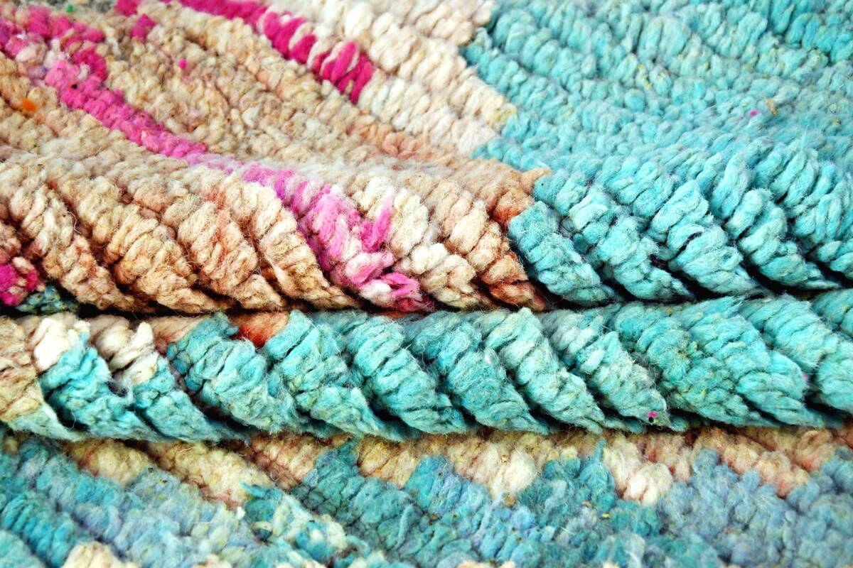 Moroccan Berber Boujaad Rug 210 cm x 158 cm